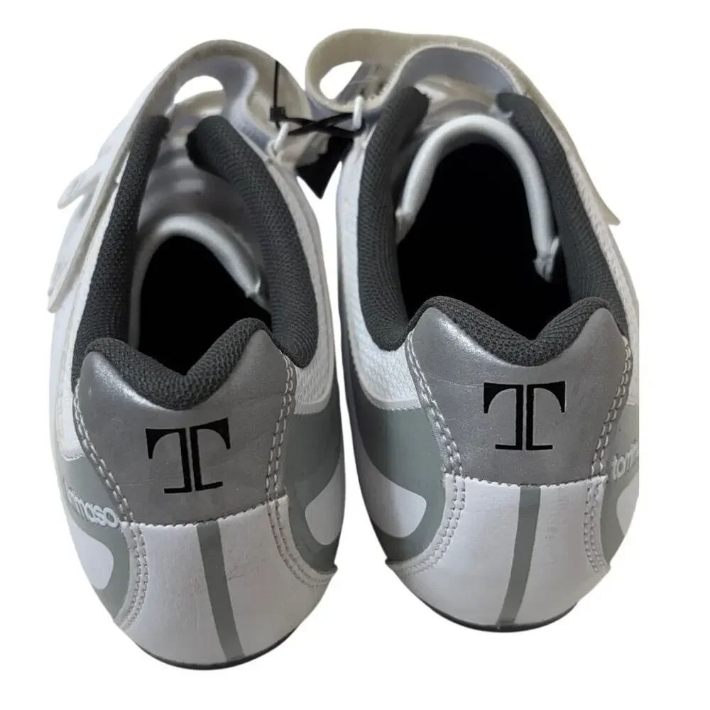 Tommaso Pista 100 Womens Road Cycling Shoes EUR 43‎ US 11 White Strap NOS